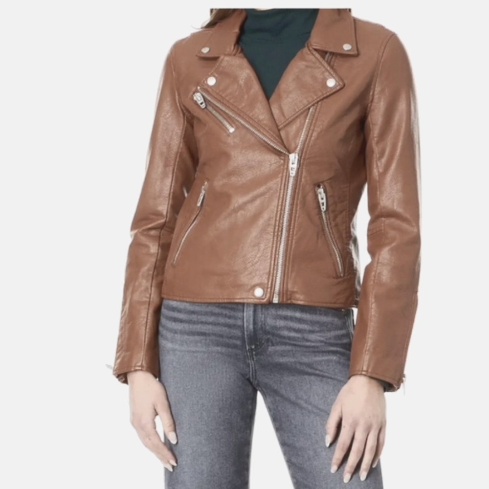 Blank NYC Brown Leather Jacket NWTS!